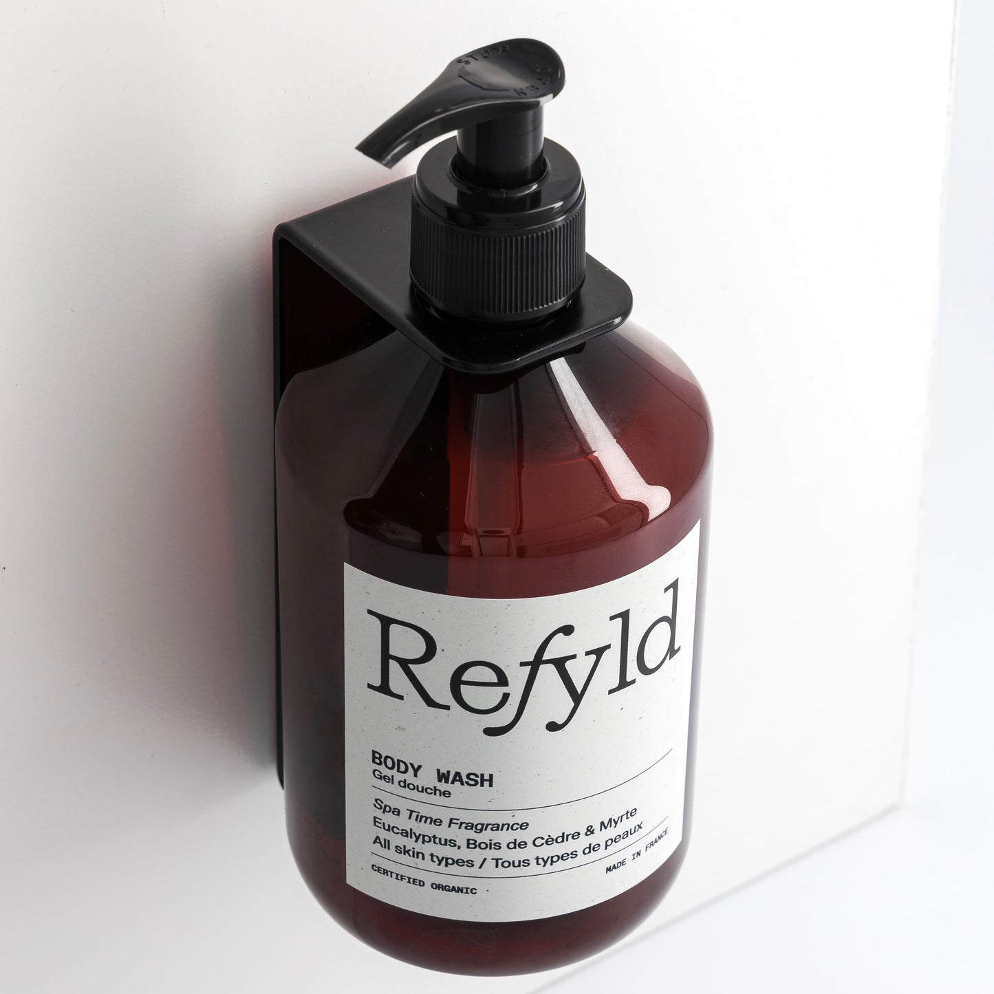 Support mural en acier inoxydable – Fixation Adhésive